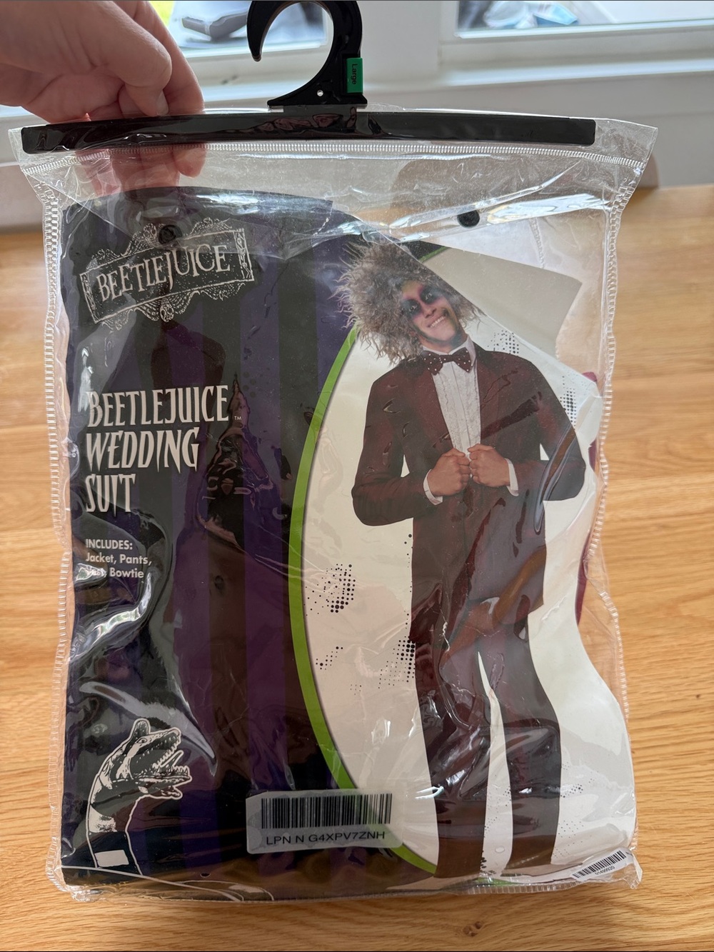 Men's Beetlejuice Wedding Suit - Costume Jacket, Pants & Bow tie